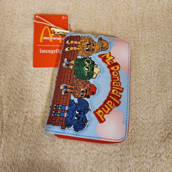 Loungefly McDonalds Fry Kids Fry Guys McDonaldland Zip Around Wallet NEW - Picture 8 of 13